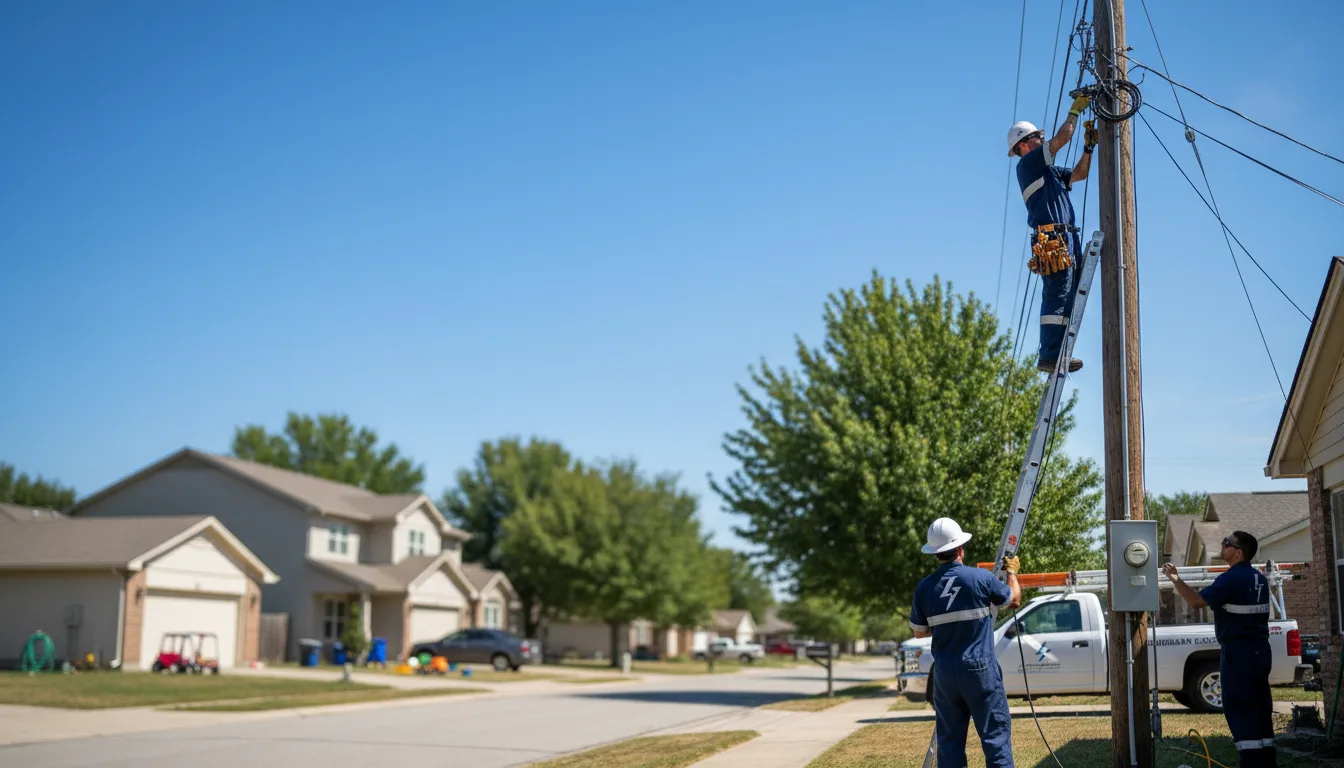Residential electrician providing installation services in Franklin, IL